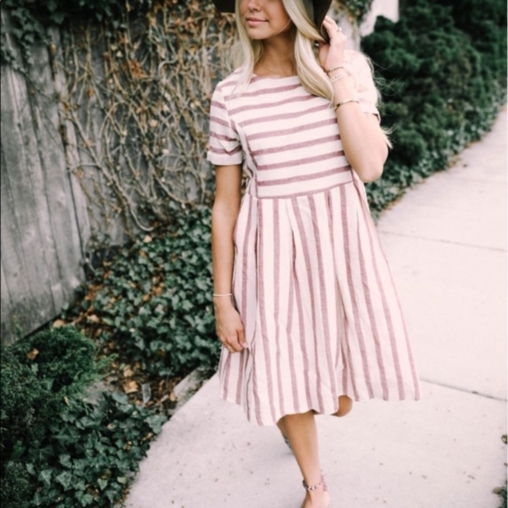 Orange Creek Classic Stripe Dress with Pockets